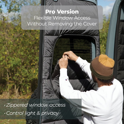 Maxx Cover Pro Edition: Insulated Rear Door Covers for Mercedes Sprinter High Roof VS30 (2019-Current)