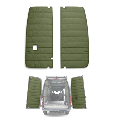 Maxx Cover Lite Edition: Insulated Rear Door Covers for Mercedes Sprinter High Roof VS30 (2019-Current)