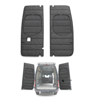 Maxx Cover Pro Edition: Insulated Rear Door Covers for Mercedes Sprinter High Roof VS30 (2019-Current)