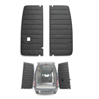 Maxx Cover Lite Edition: Insulated Rear Door Covers for Mercedes Sprinter High Roof VS30 (2019-Current)