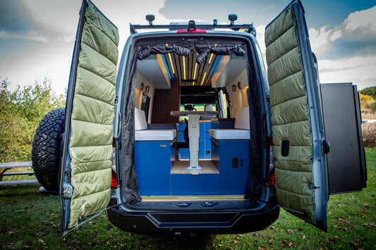 Maxx Cover Lite Edition: Insulated Rear Door Covers for Mercedes Sprinter High Roof VS30 (2019-Current)
