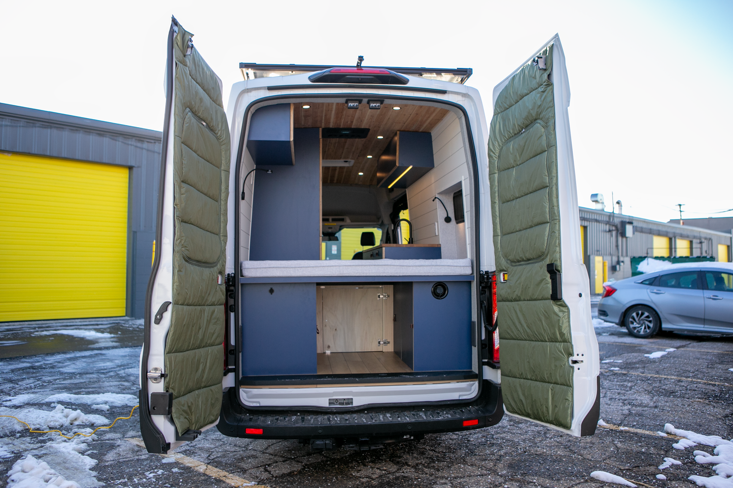 Maxx Cover Pro Edition: Insulated Rear Door Covers for Ford Transit High Roof (2015-Current)