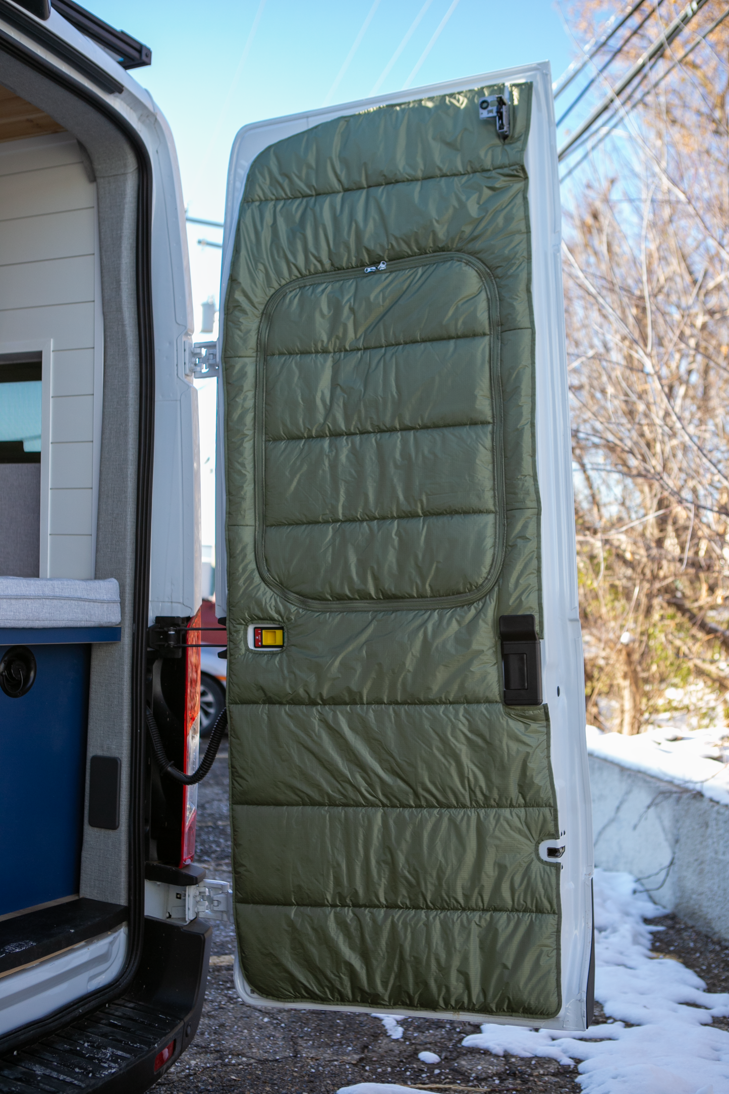 Maxx Cover Pro Edition: Insulated Rear Door Covers for Ford Transit High Roof (2015-Current)