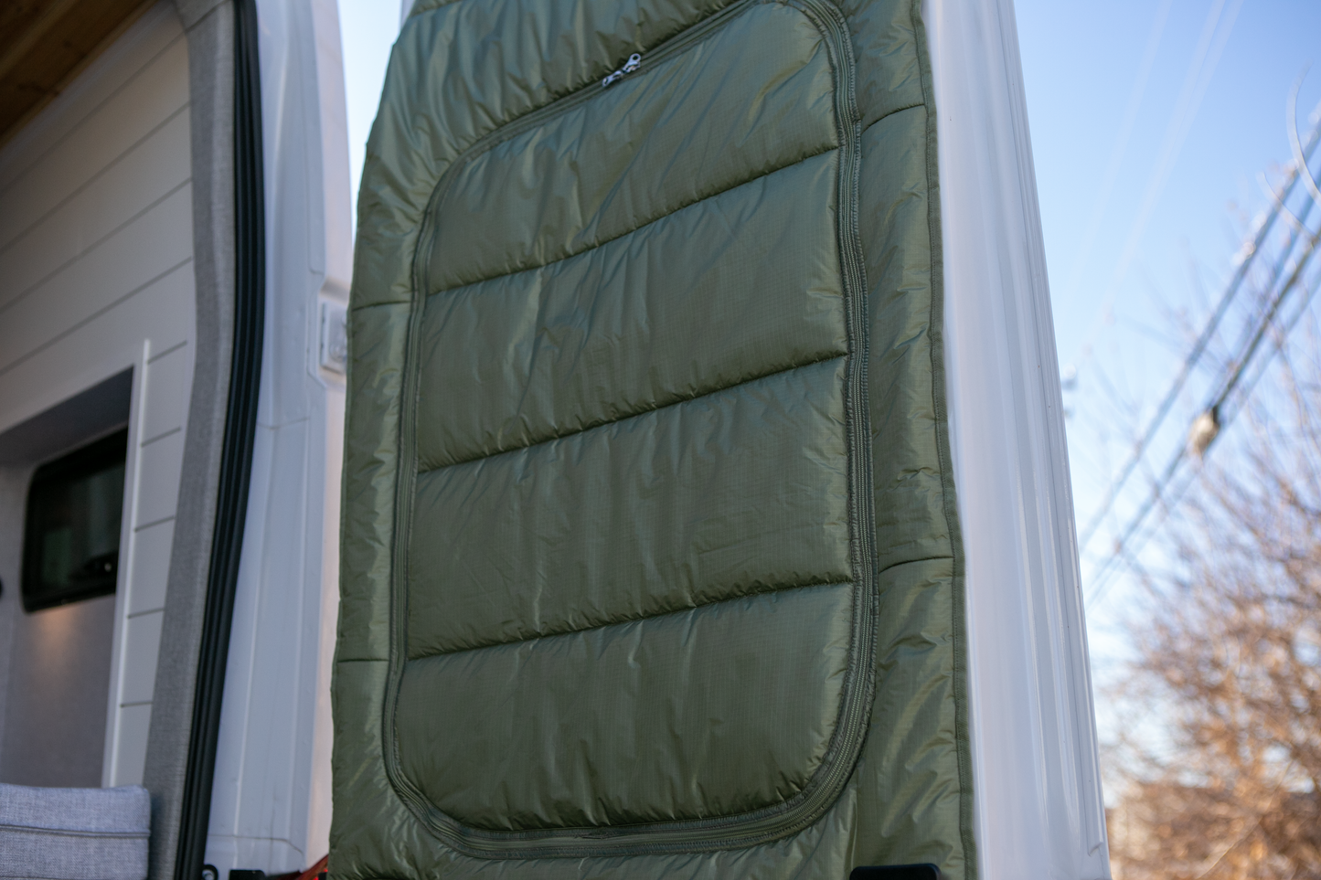 Maxx Cover Pro Edition: Insulated Rear Door Covers for Ford Transit High Roof (2015-Current)