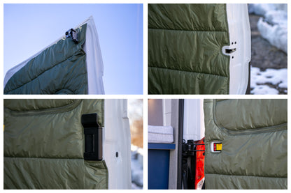 Maxx Cover Pro Edition: Insulated Rear Door Covers for Ford Transit High Roof (2015-Current)